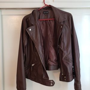 Faux leather jacket
